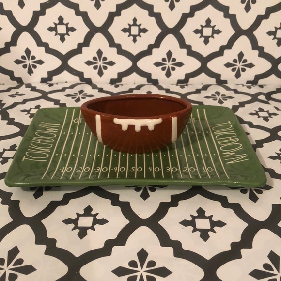 Rae Dunn TOUCHDOWN Snack Platter